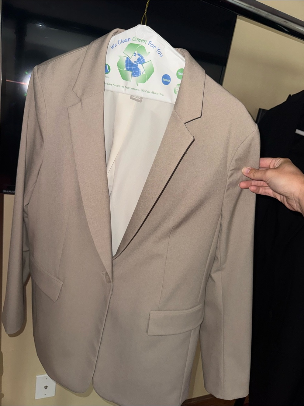 H&M Oversized Tan Blazer